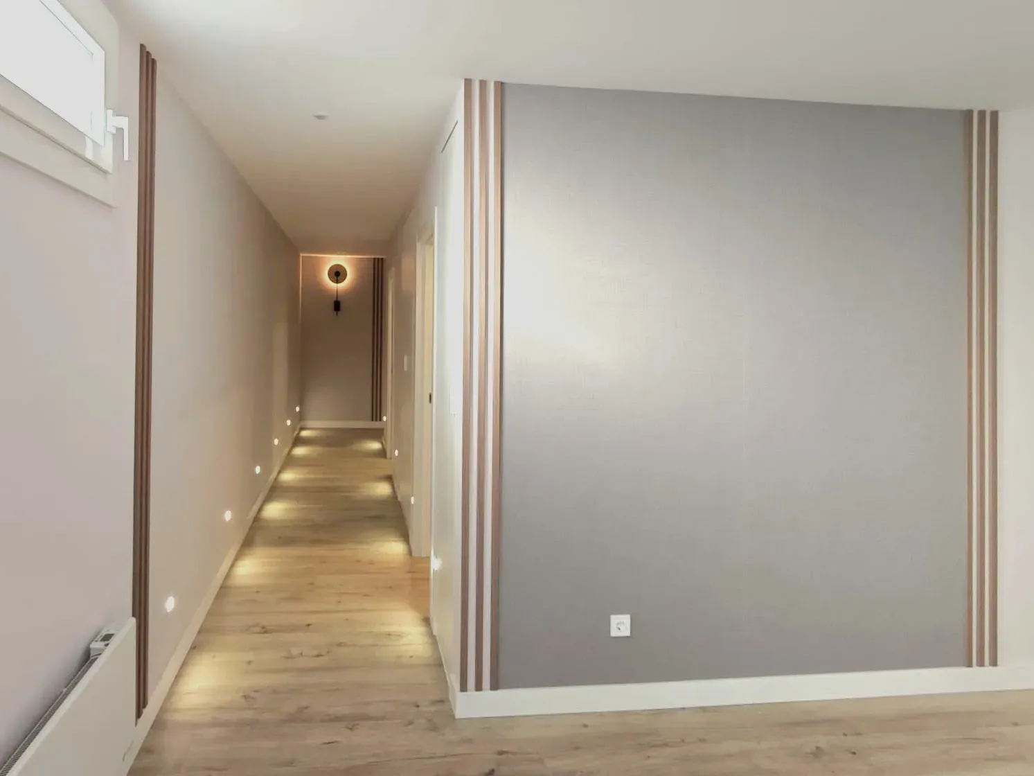 Local Madrid — pasillo ejecutado (espacio real)