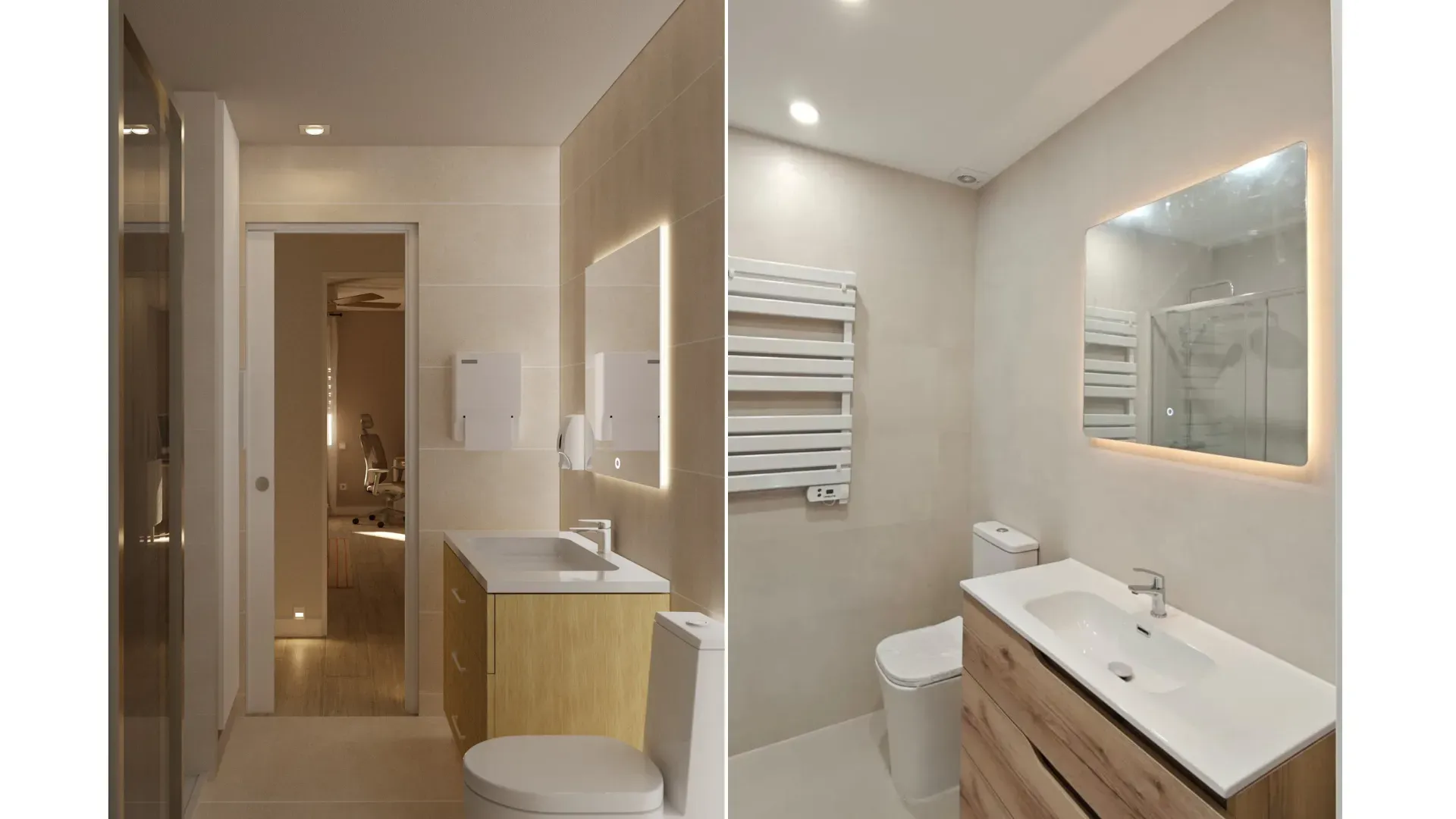 Local Madrid — comparativa baño